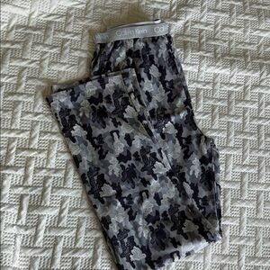 Calvin Klein Black and Gray Patterned pajamas pants